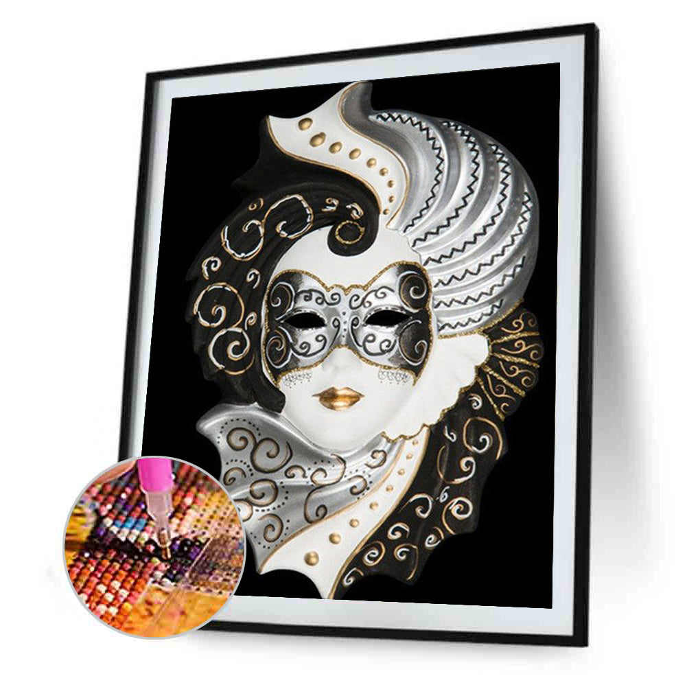 Mask Women - Full Round Drill Diamond Painting 30*40CM