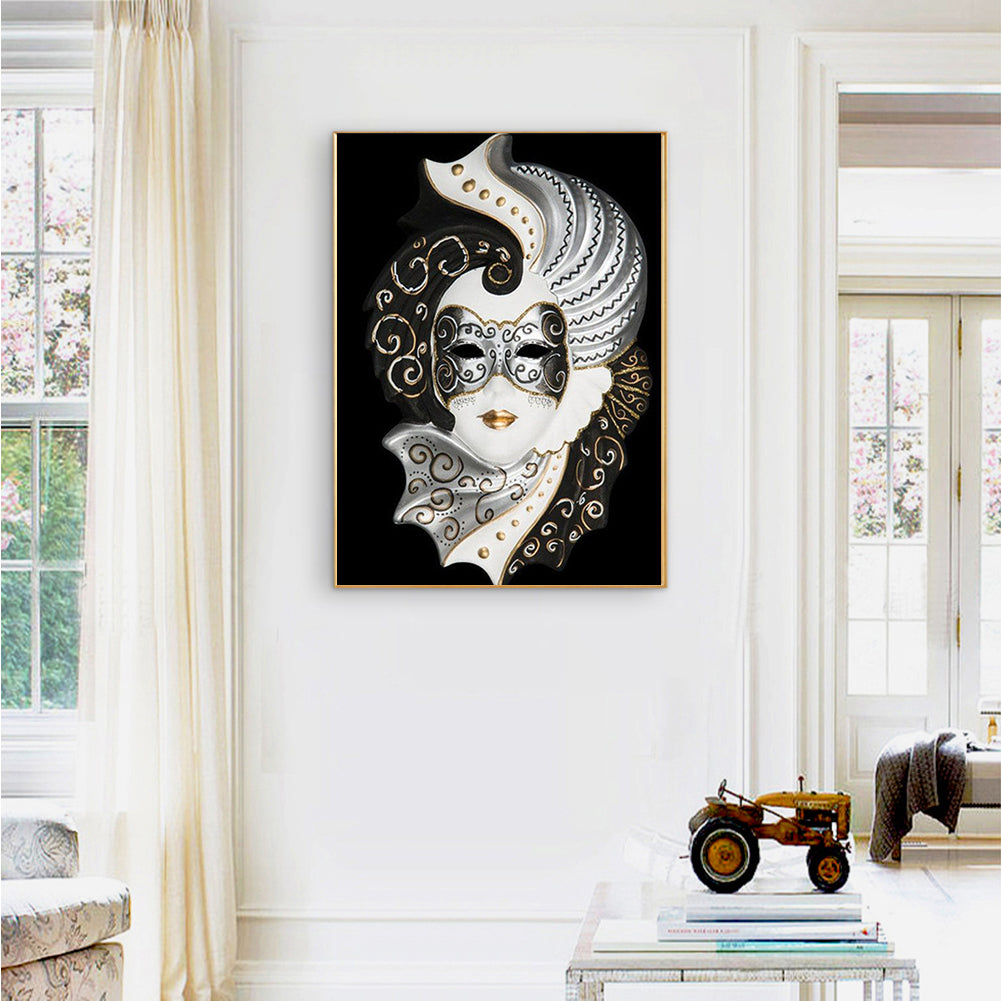 Mask Women - Full Round Drill Diamond Painting 30*40CM