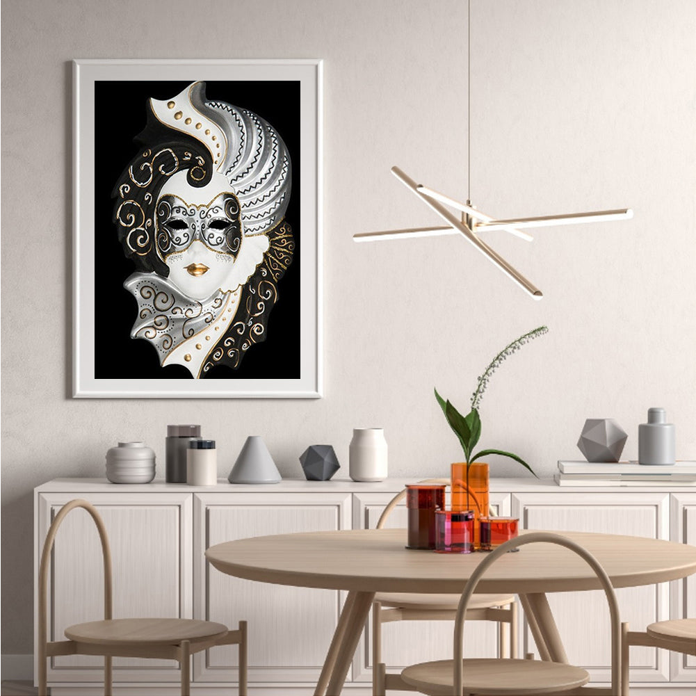 Mask Women - Full Round Drill Diamond Painting 30*40CM