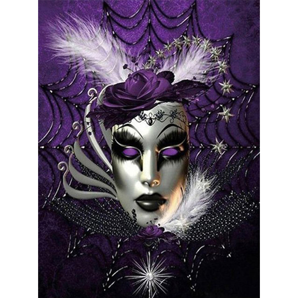 Mask Women - Full Round Drill Diamond Painting 30*40CM