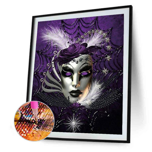 Mask Women - Full Round Drill Diamond Painting 30*40CM