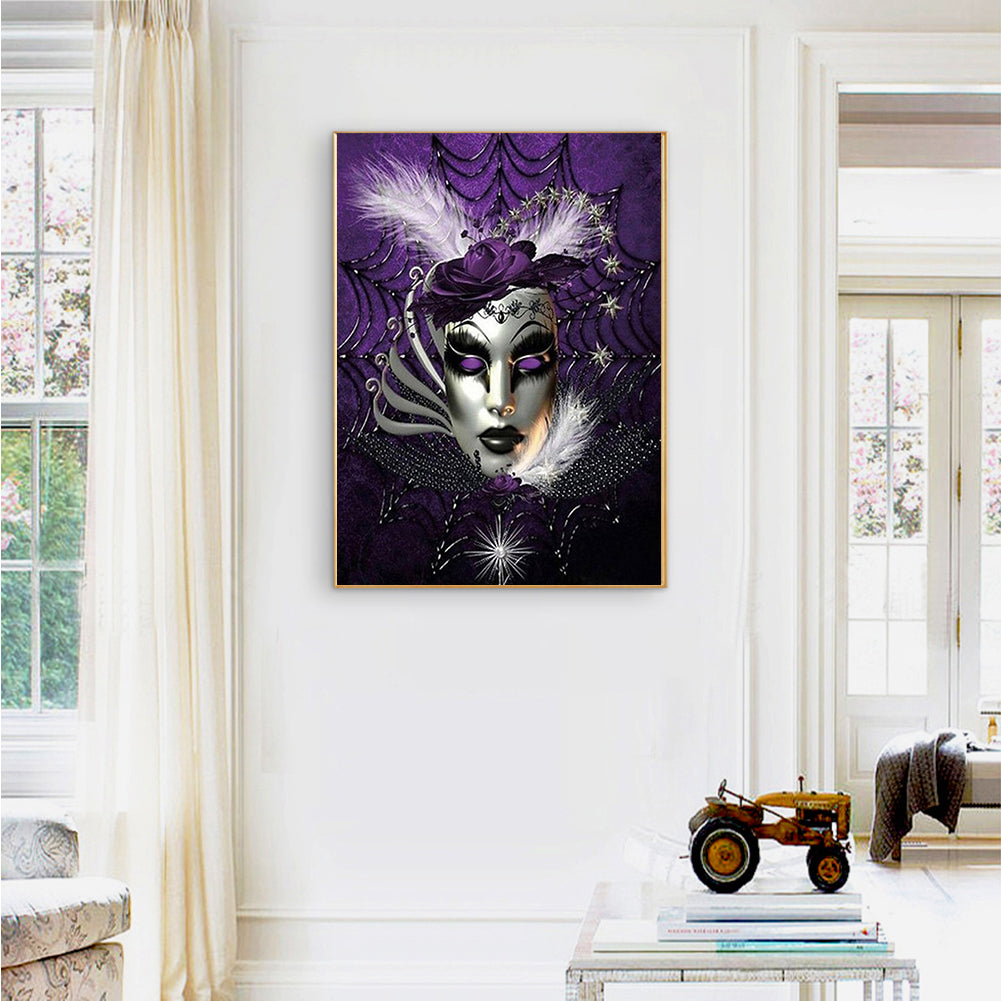Mask Women - Full Round Drill Diamond Painting 30*40CM