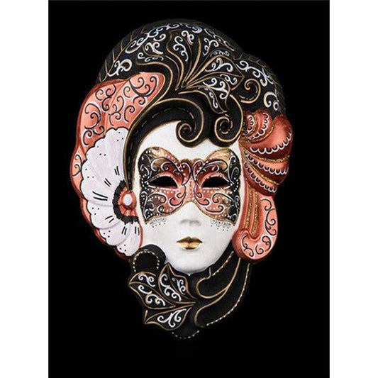 Mask Women - Full Round Drill Diamond Painting 30*40CM