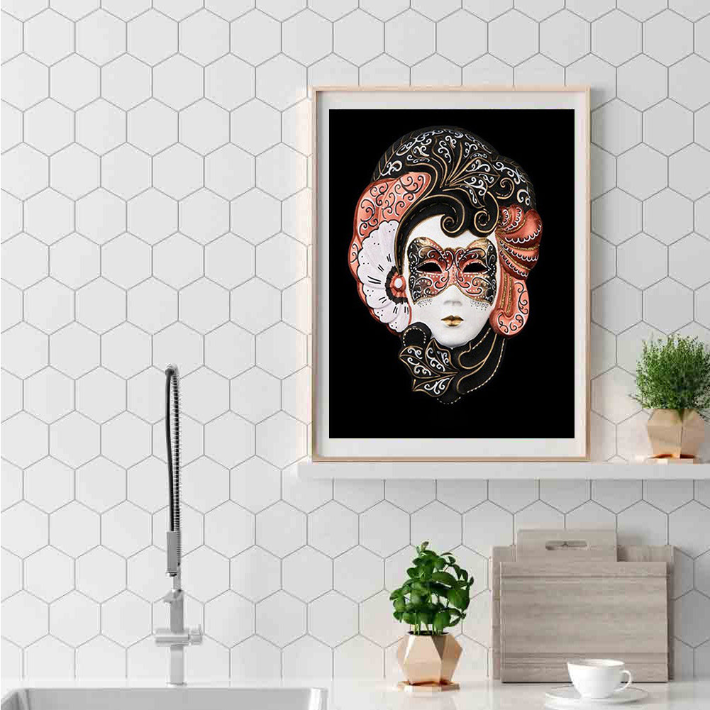 Mask Women - Full Round Drill Diamond Painting 30*40CM