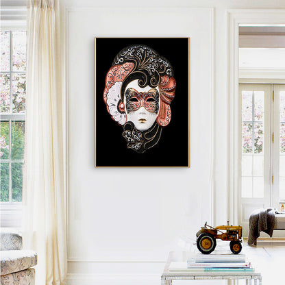 Mask Women - Full Round Drill Diamond Painting 30*40CM