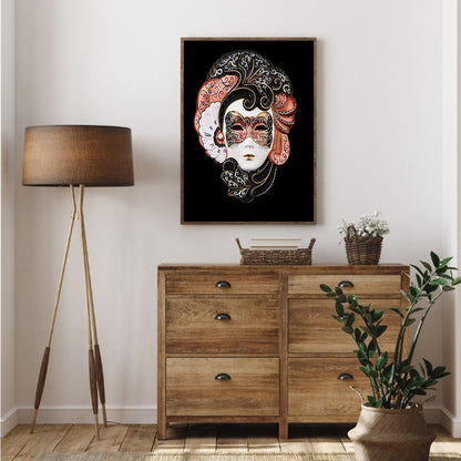 Mask Women - Full Round Drill Diamond Painting 30*40CM