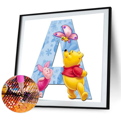 Bear Letter - Full Square Drill Diamond Painting 40*40CM