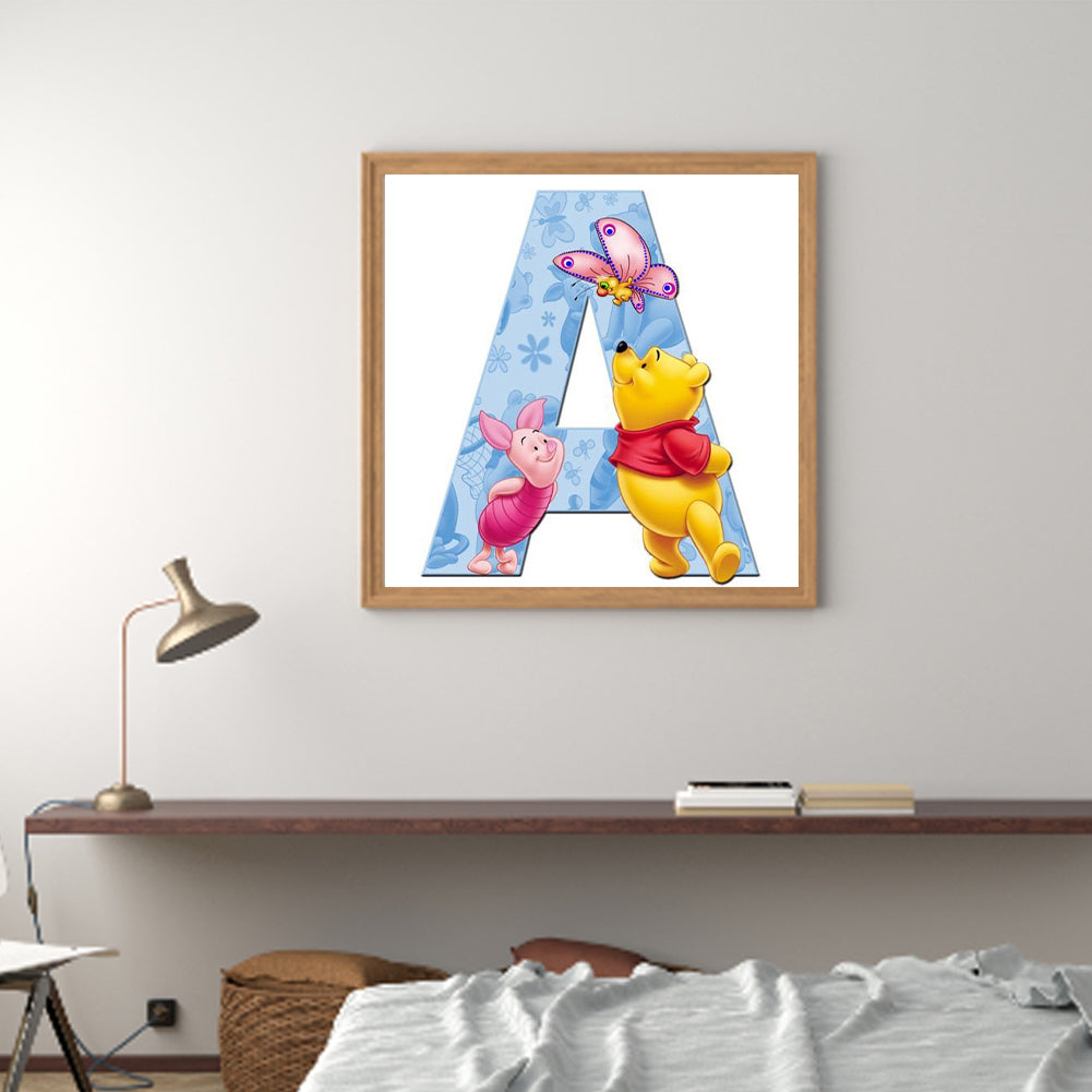 Bear Letter - Full Square Drill Diamond Painting 40*40CM