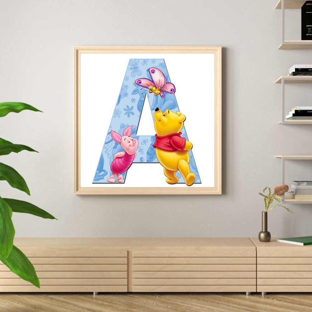 Bear Letter - Full Square Drill Diamond Painting 40*40CM