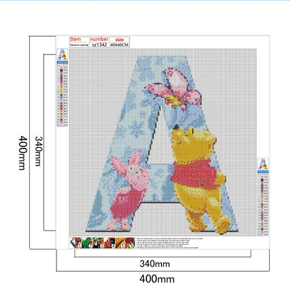 Bear Letter - Full Square Drill Diamond Painting 40*40CM