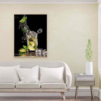 Lemonade Glass - Full Square Drill Diamond Painting 30*40CM