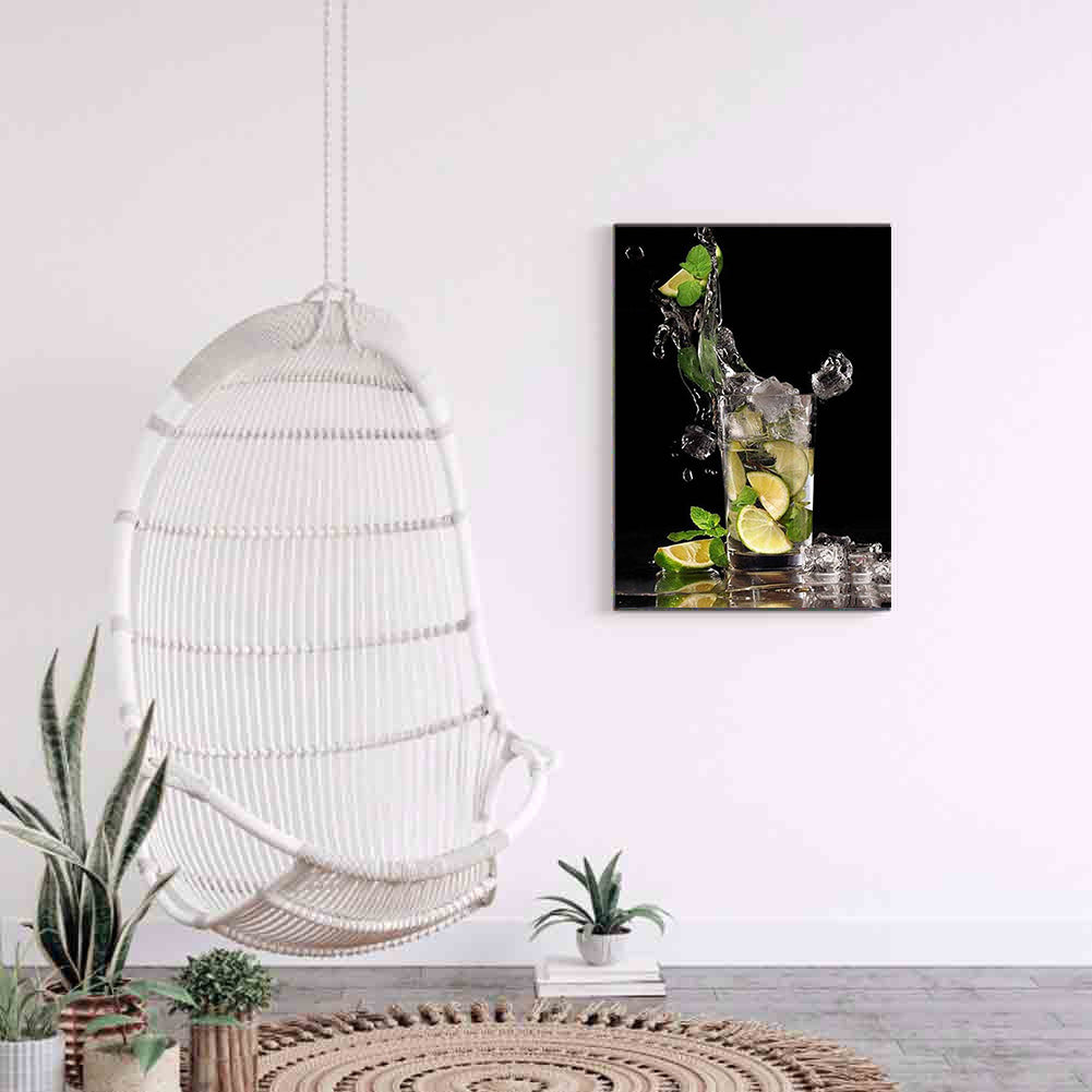 Lemonade Glass - Full Square Drill Diamond Painting 30*40CM