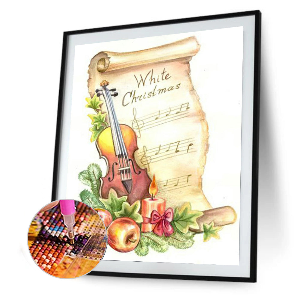 Instrument Music Score - Full Square Drill Diamond Painting 30*40CM