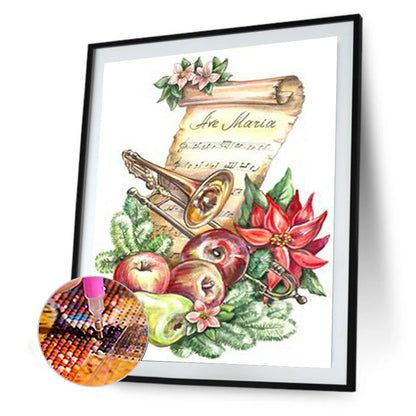 Instrument Music Score - Full Square Drill Diamond Painting 30*40CM