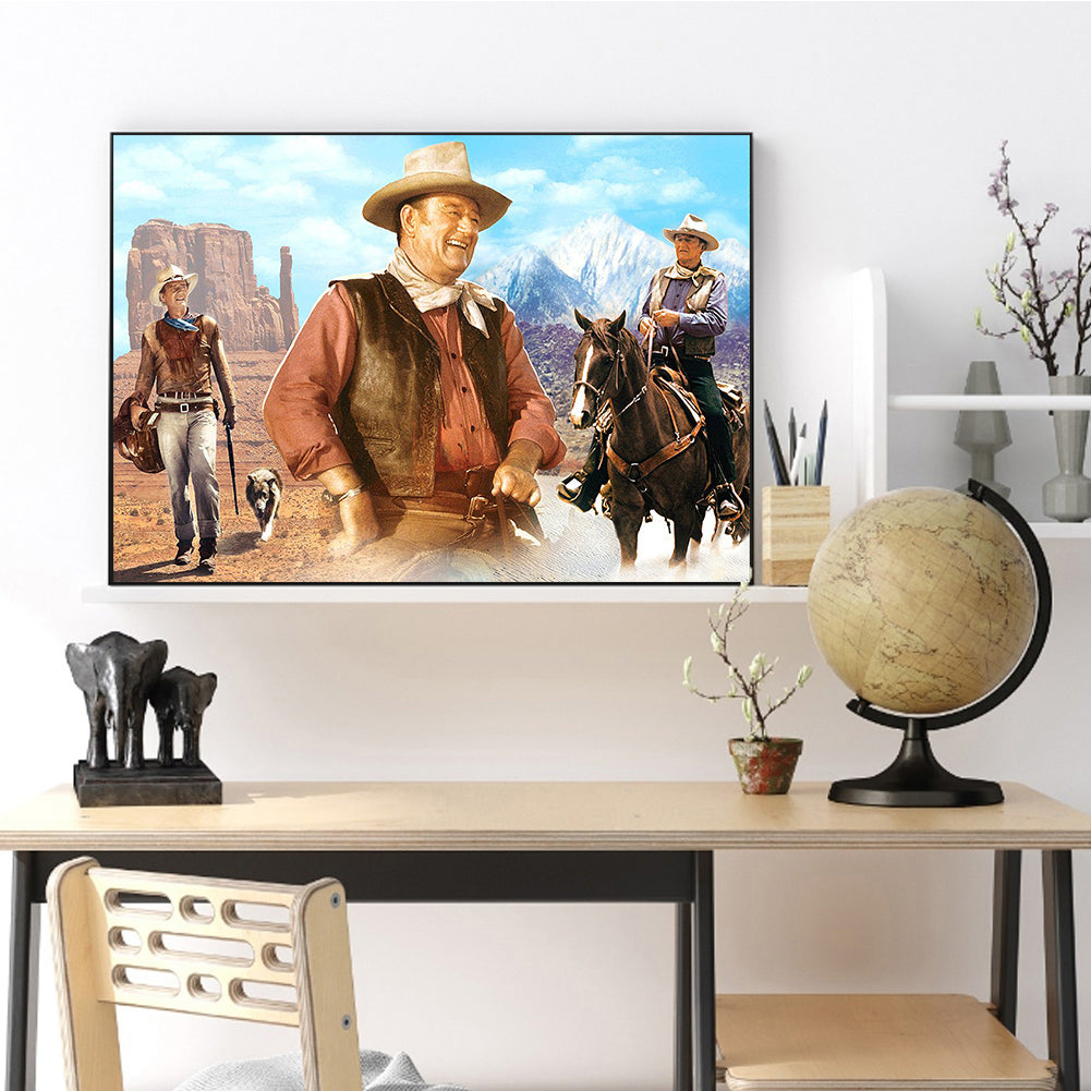 Western Cowboy - Full Square Drill Diamond Painting 60*50CM