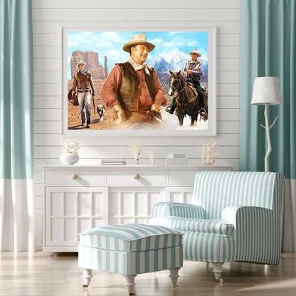 Western Cowboy - Full Square Drill Diamond Painting 60*50CM