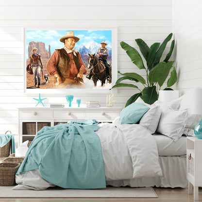 Western Cowboy - Full Square Drill Diamond Painting 60*50CM