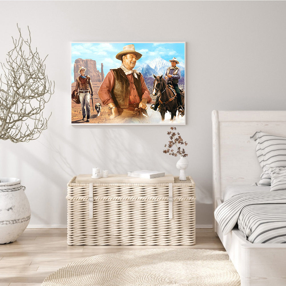 Western Cowboy - Full Square Drill Diamond Painting 60*50CM