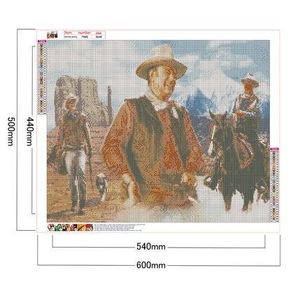 Western Cowboy - Full Square Drill Diamond Painting 60*50CM