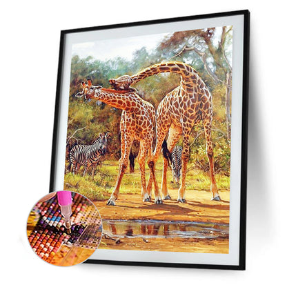 Giraffe - Full Square Drill Diamond Painting 50*60CM