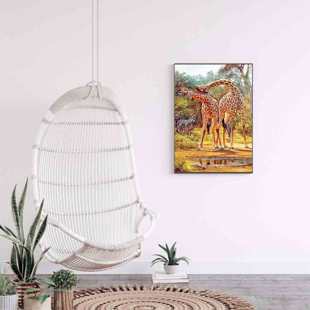 Giraffe - Full Square Drill Diamond Painting 50*60CM