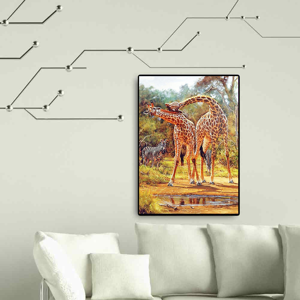 Giraffe - Full Square Drill Diamond Painting 50*60CM