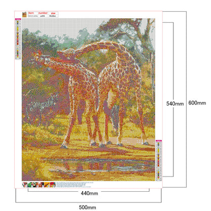 Giraffe - Full Square Drill Diamond Painting 50*60CM