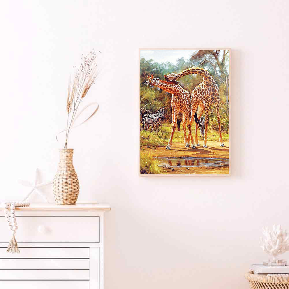 Giraffe - Full Square Drill Diamond Painting 50*60CM