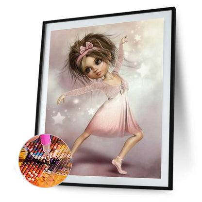 Big-eye Girl - Full Round Drill Diamond Painting 50*60CM