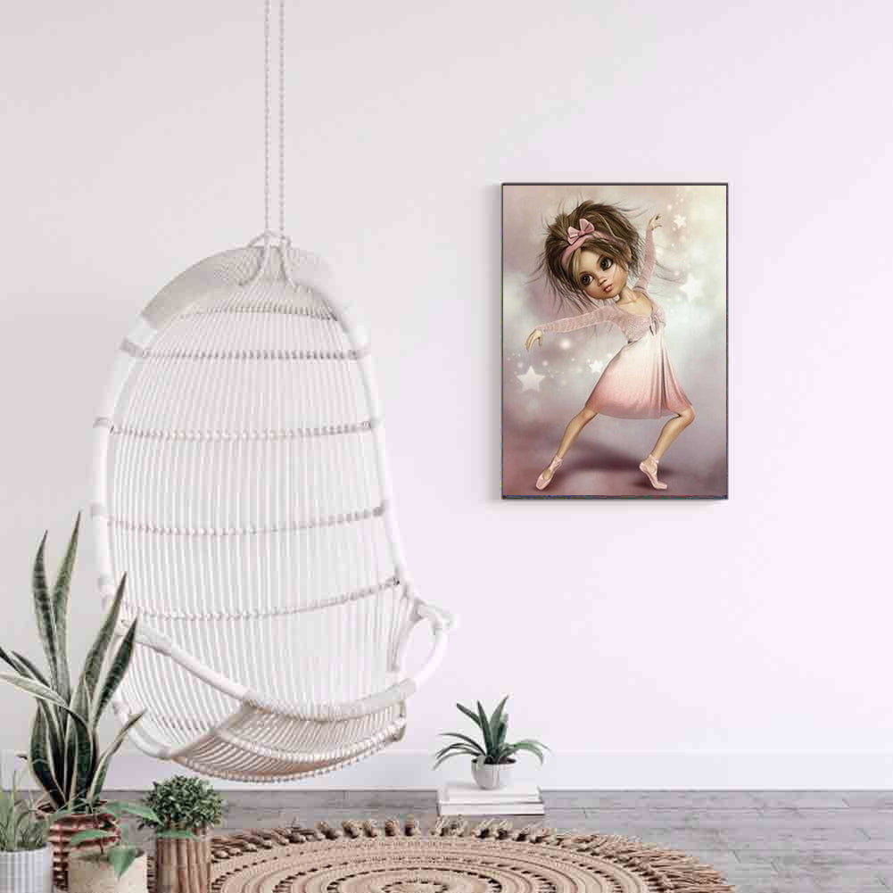 Big-eye Girl - Full Round Drill Diamond Painting 50*60CM