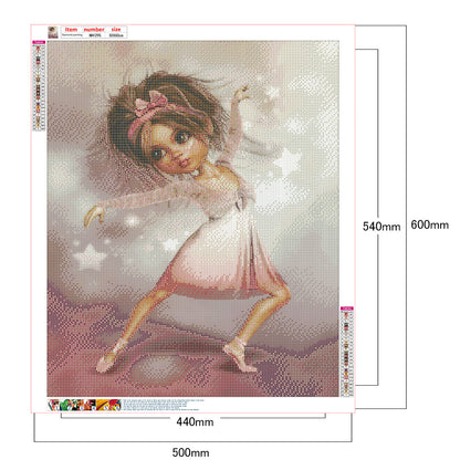 Big-eye Girl - Full Round Drill Diamond Painting 50*60CM