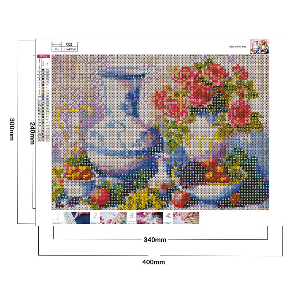 Tea Fruit - Full Square Drill Diamond Painting 40*30CM