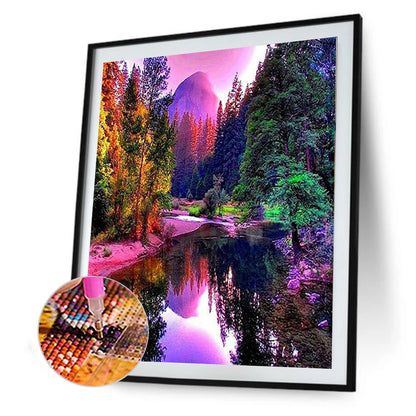 Mountain Water - Full Round Drill Diamond Painting 40*50CM