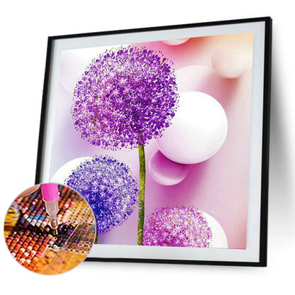 Dandelion - Full Round Drill Diamond Painting 30*30CM