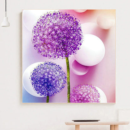 Dandelion - Full Round Drill Diamond Painting 30*30CM