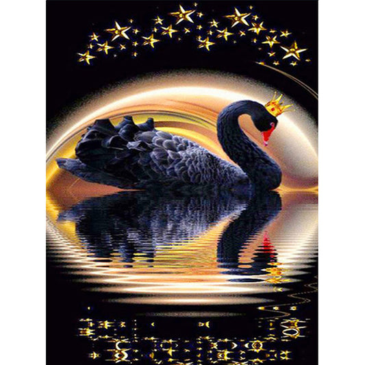 Black Swan - Full Round Drill Diamond Painting 30*40CM