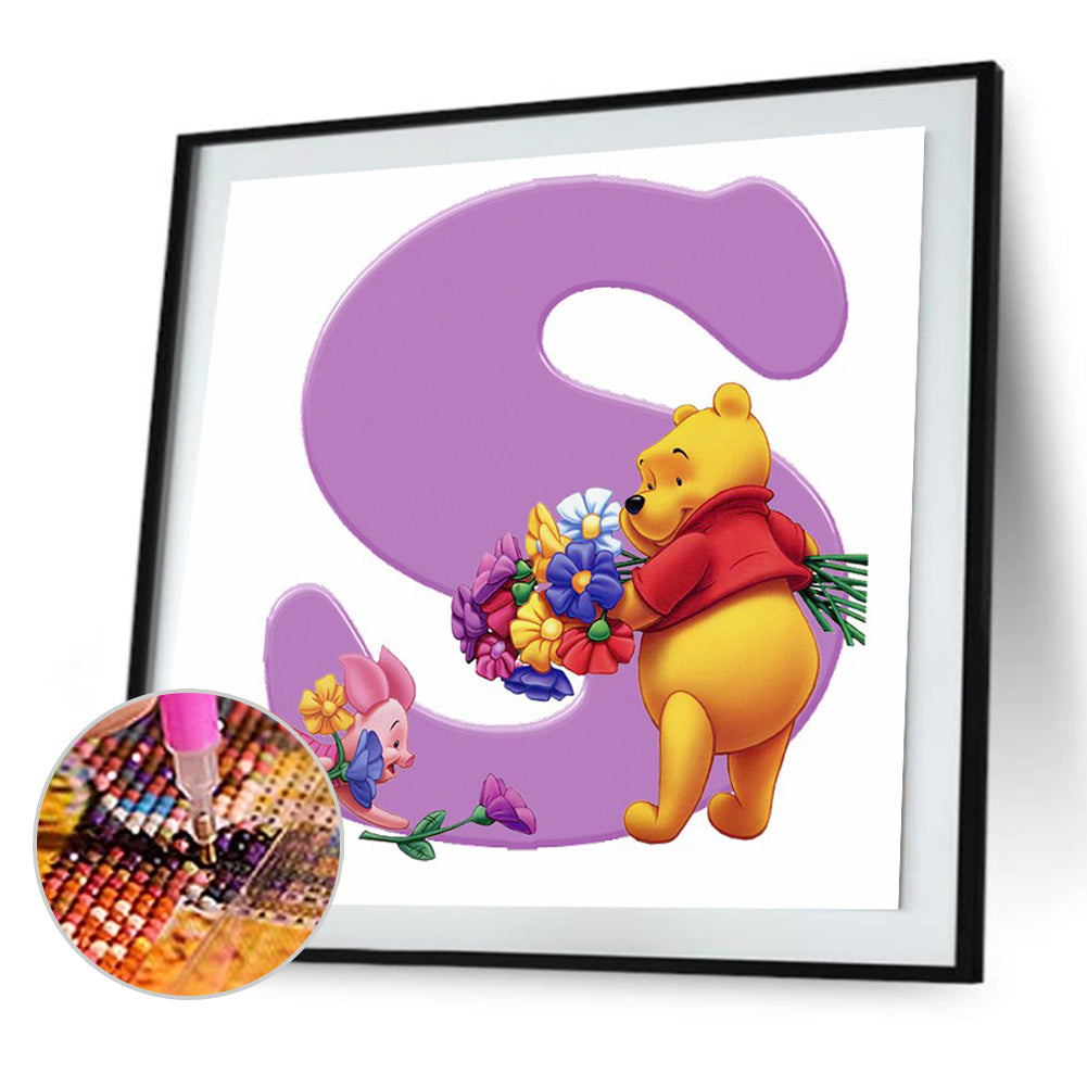 Bear Letter - Full Square Drill Diamond Painting 40*40CM