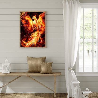 Flame Bird - Full Square Drill Diamond Painting 50*60CM