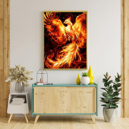 Flame Bird - Full Square Drill Diamond Painting 50*60CM