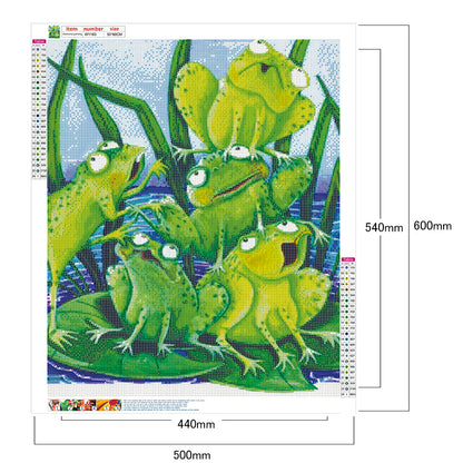 Green Frog - Full Round Drill Diamond Painting 50*60CM