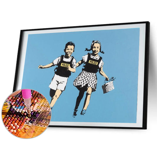 Dynamic Characters - Full Round Drill Diamond Painting 40*30CM