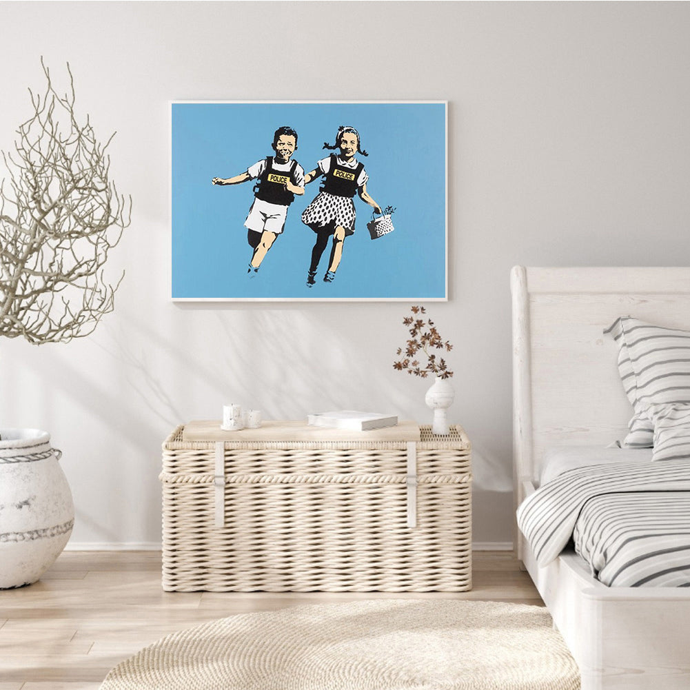 Dynamic Characters - Full Round Drill Diamond Painting 40*30CM