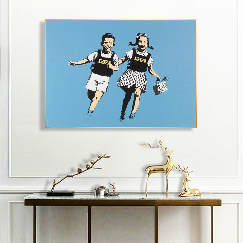 Dynamic Characters - Full Round Drill Diamond Painting 40*30CM