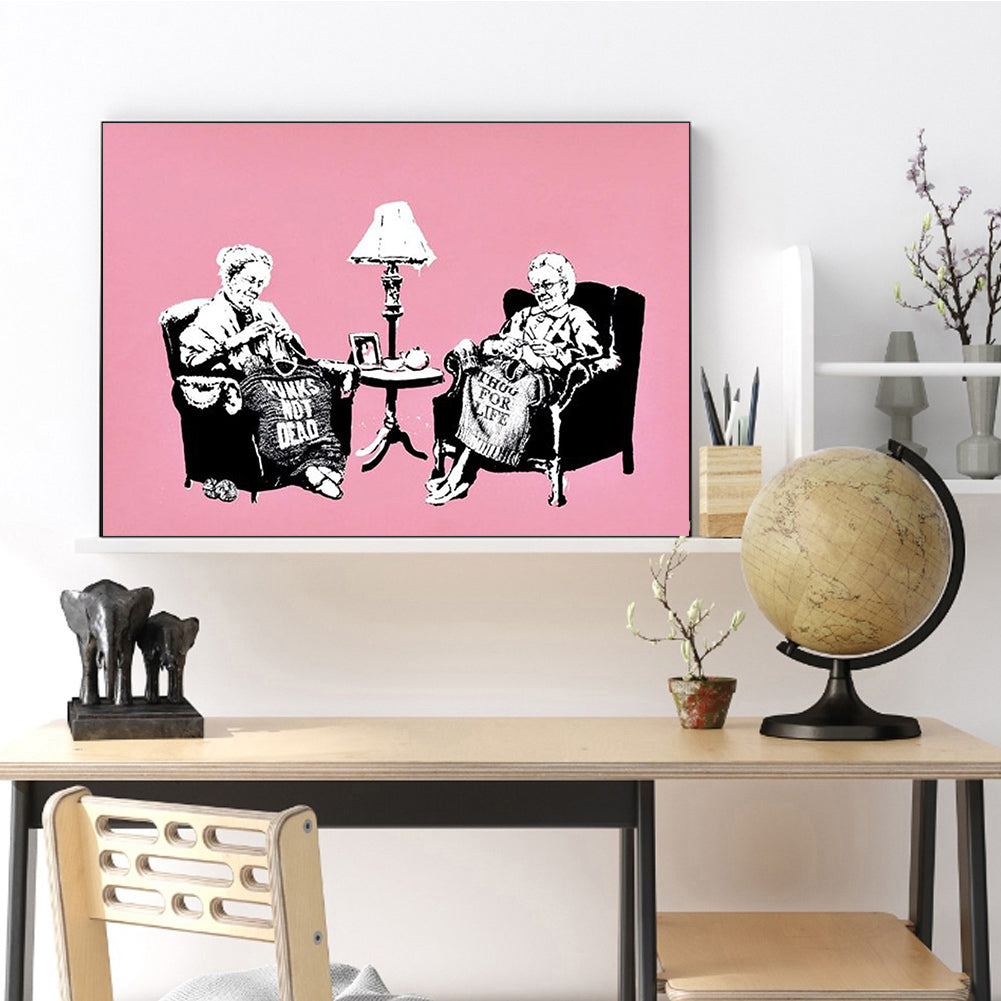 Dynamic Characters - Full Round Drill Diamond Painting 40*30CM