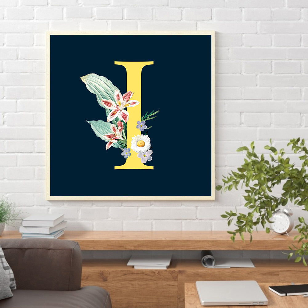 Sunflower Letter - Full Round Drill Diamond Painting 30*30CM