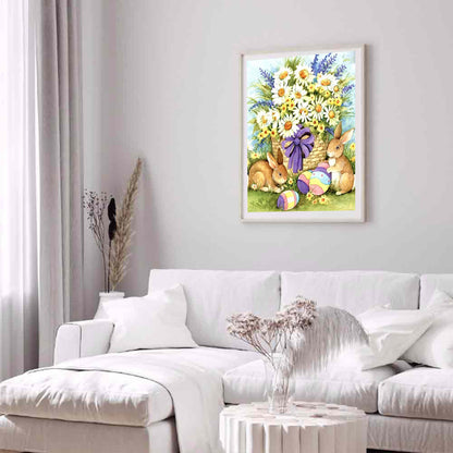 Easter Bunny - Full Round Drill Diamond Painting 50*60CM