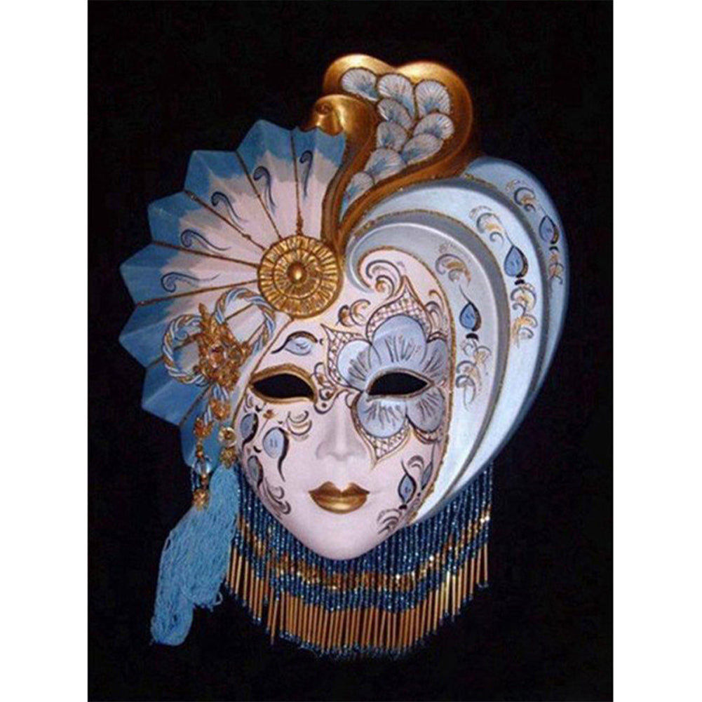 Flower Mask - Full Round Drill Diamond Painting 50*60CM