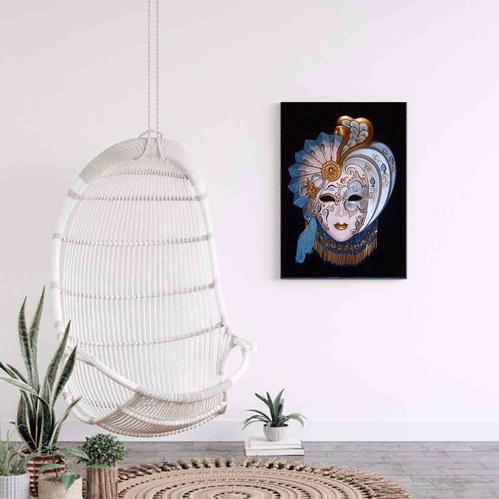 Flower Mask - Full Round Drill Diamond Painting 50*60CM