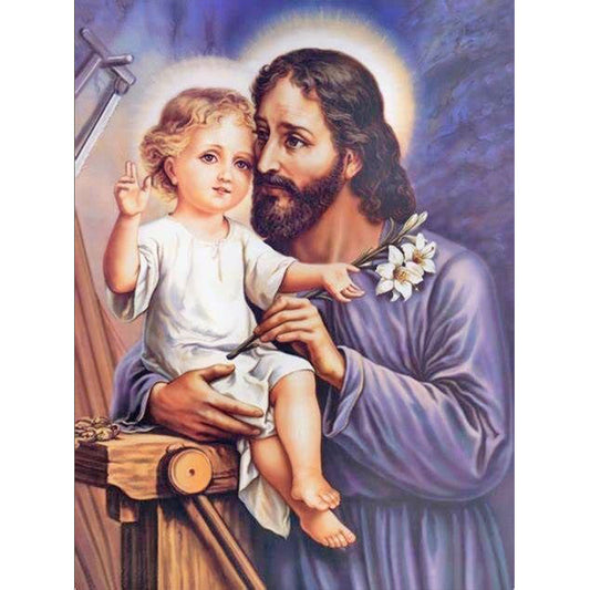 Priest Child - Full Round Drill Diamond Painting 30*40CM