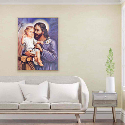 Priest Child - Full Round Drill Diamond Painting 30*40CM